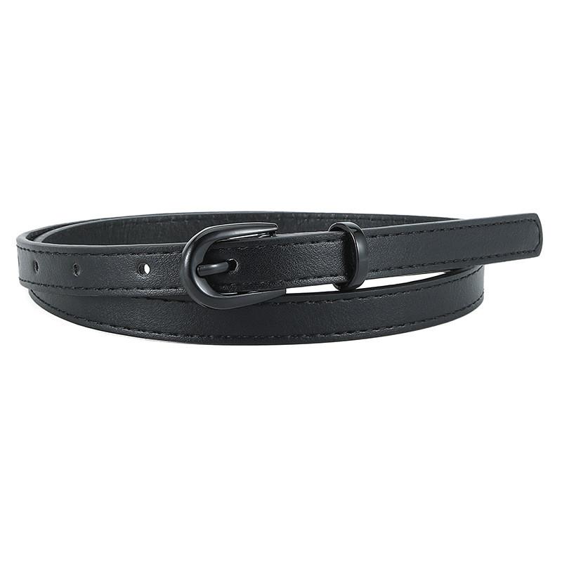 Contemporary And Sleek Pu Leather Womens Belt With Stylish Pin Buckle For Outfit Any