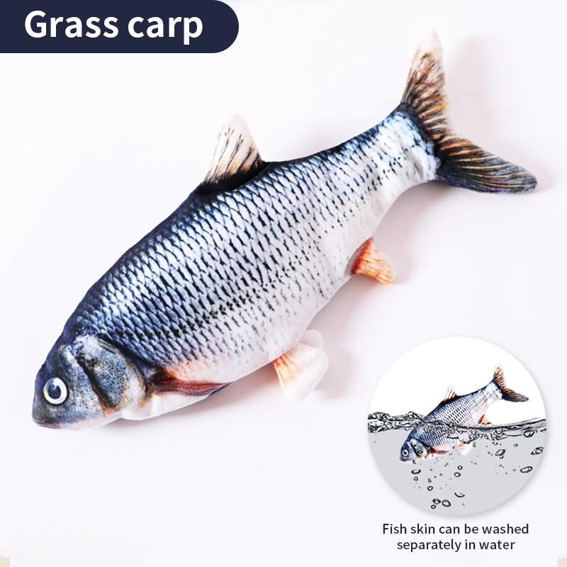 Электрическая имитация качающейся рыбы, прыгающая рыба, игрушка для кошек-карпов, товары для питомцев