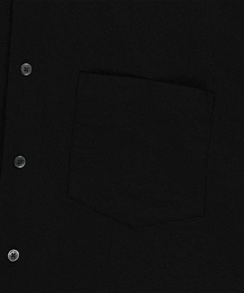 ENDOOR Washed Seersucker 1/2 Shirt (Black)