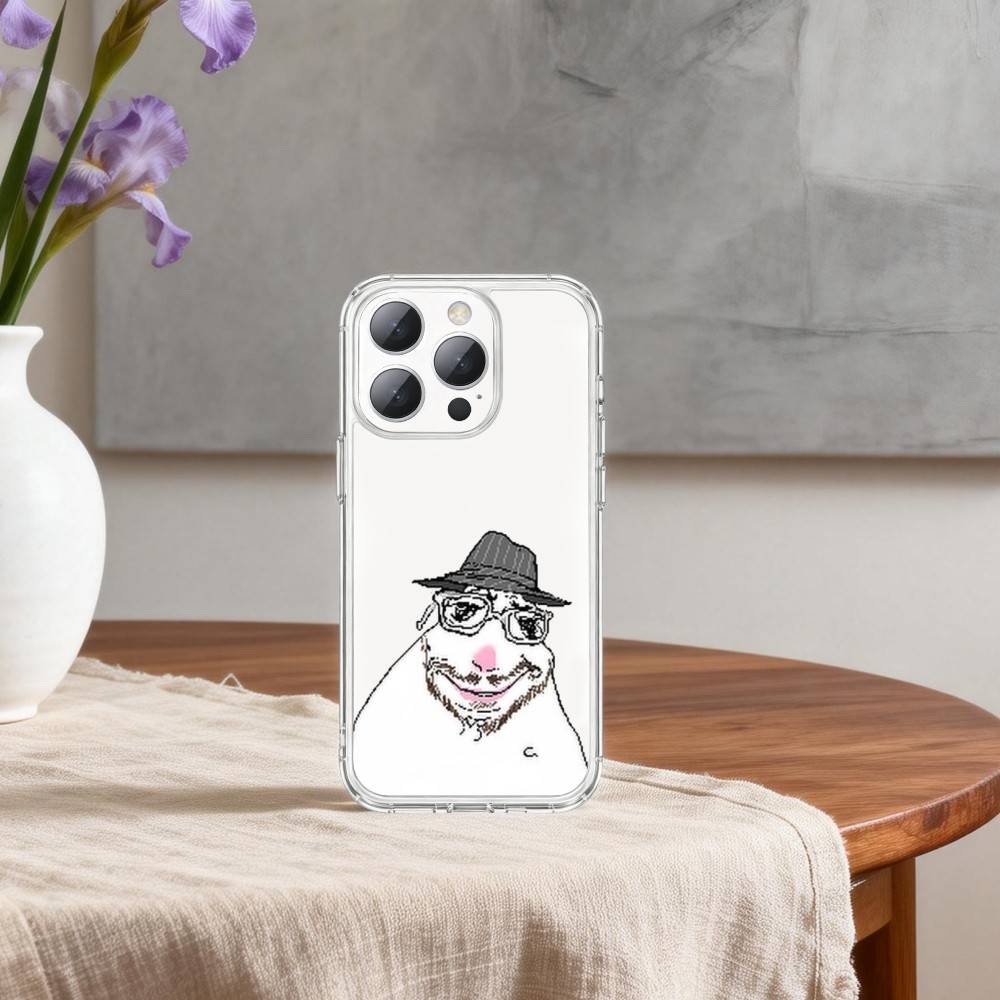 Чехол для телефона H-Hamster Caveman-N для iPhone17p 16 15 14 13 12 11 Mini Pro Max Plus Прозрачная крышка