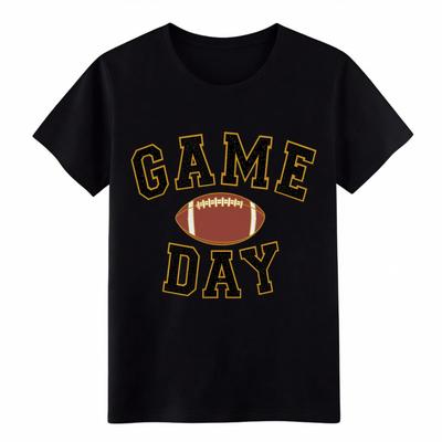 Унисекс Игровой День Футбол Подарок Футболка Спортивная футболка в стиле Varsity для Футбольных Фанатов