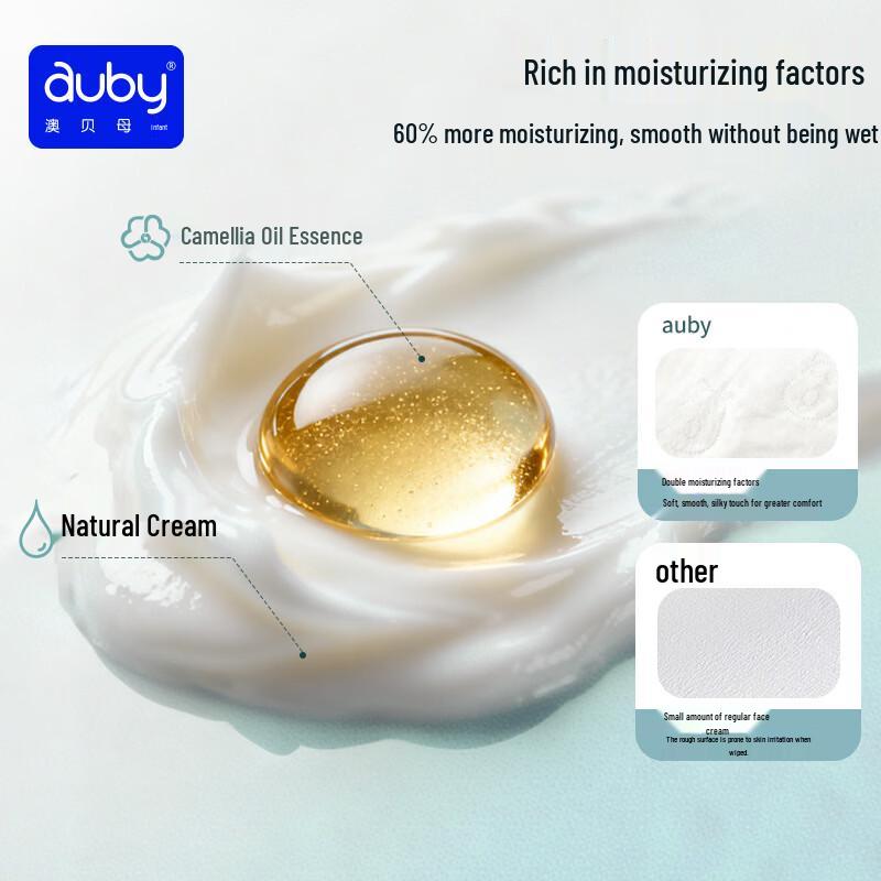 auby Облачно-мягкие салфетки для лица для младенцев