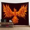 Fire Phoenix Wall Hanging Tapestry Flying Bird Art Decoration Wall Hanging Bedroom Room Living Room Home Decoration