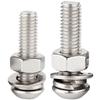 Комплект винтов с шестигранной головкой и гаек из нержавеющей стали 304 с шайбами M3/M4