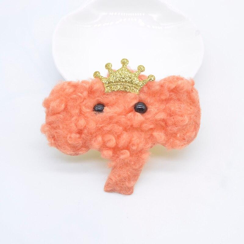 6 шт., плюшевые аппликации в виде слона, шитье на скрапбукинге, плоские ремесленные аксессуары, украшения, нашивки