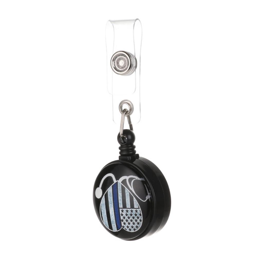 ID Card Badge Holder Clip Name Card Holder Nurse Doctor ID Badge Holder Key Chain Retractable Badge