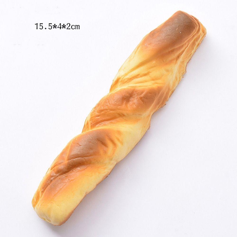 Tease People Simulation Bread SqueezeToys Spoof Simulation Bread Model Desktop Decoration