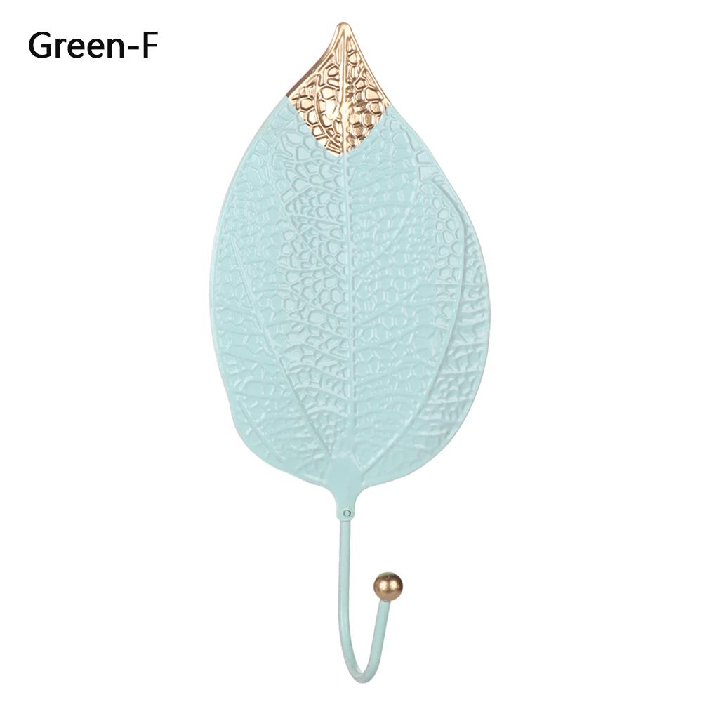 Organization For Towel Clothes Leaf Shape Wall Hanger Hanging Storage Rack Wrought Iron Hook