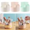 Rotatable Pen Holderizer Plastic Makeup Brush Organizer Box Household Stationery Box