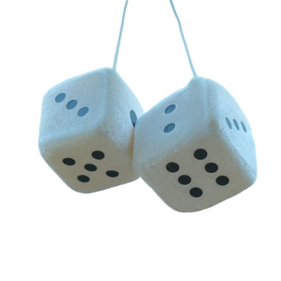 Подвеска в виде плюшевой игральной кости со шнурком, винтажное подвесное украшение для автомобиля, снятие стресса