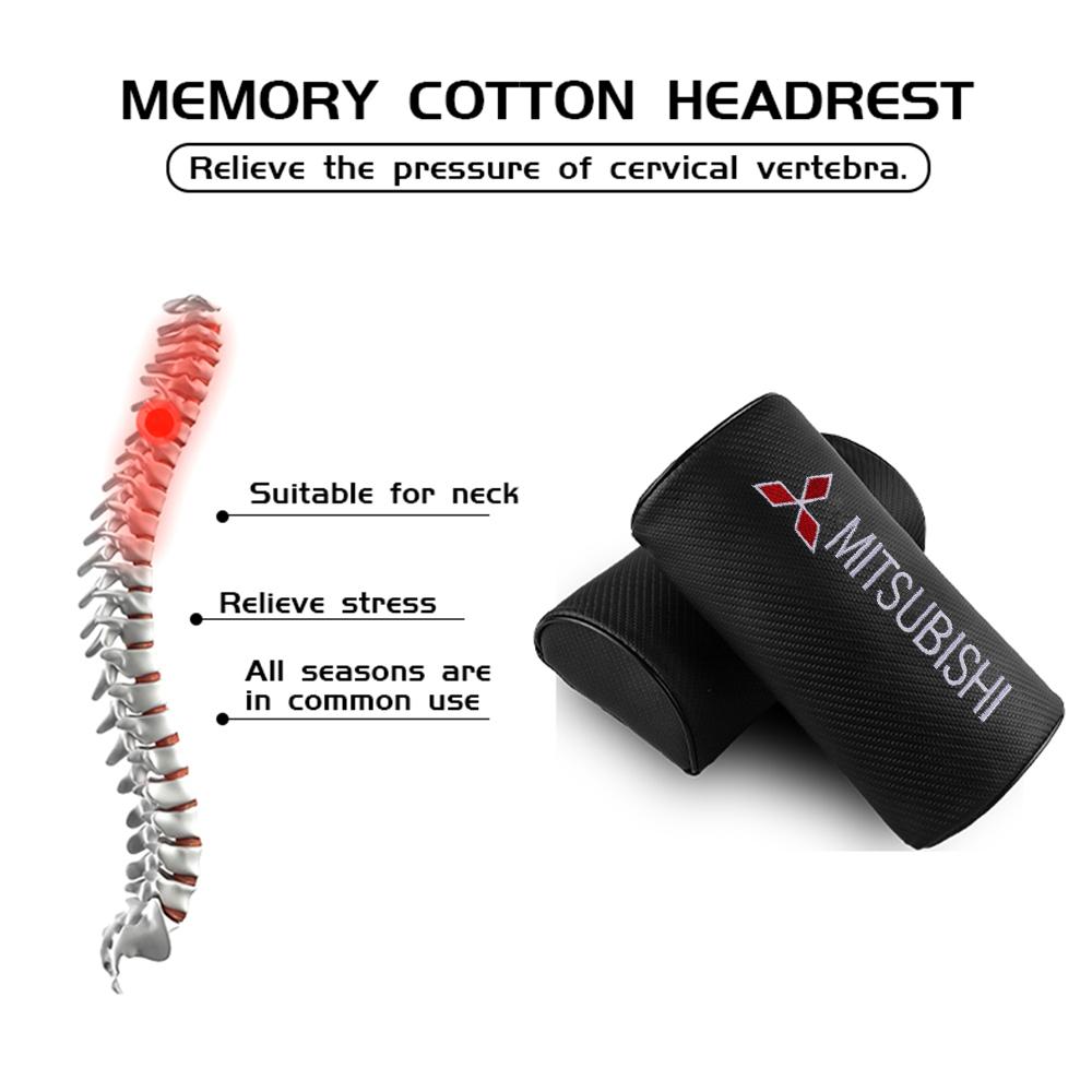 vhcp9 Car Styling Car Neck Headrest Pillow Cushion Seat Head Support Neck Protector For Mitsubishi Pajero Montero Lancer Triton