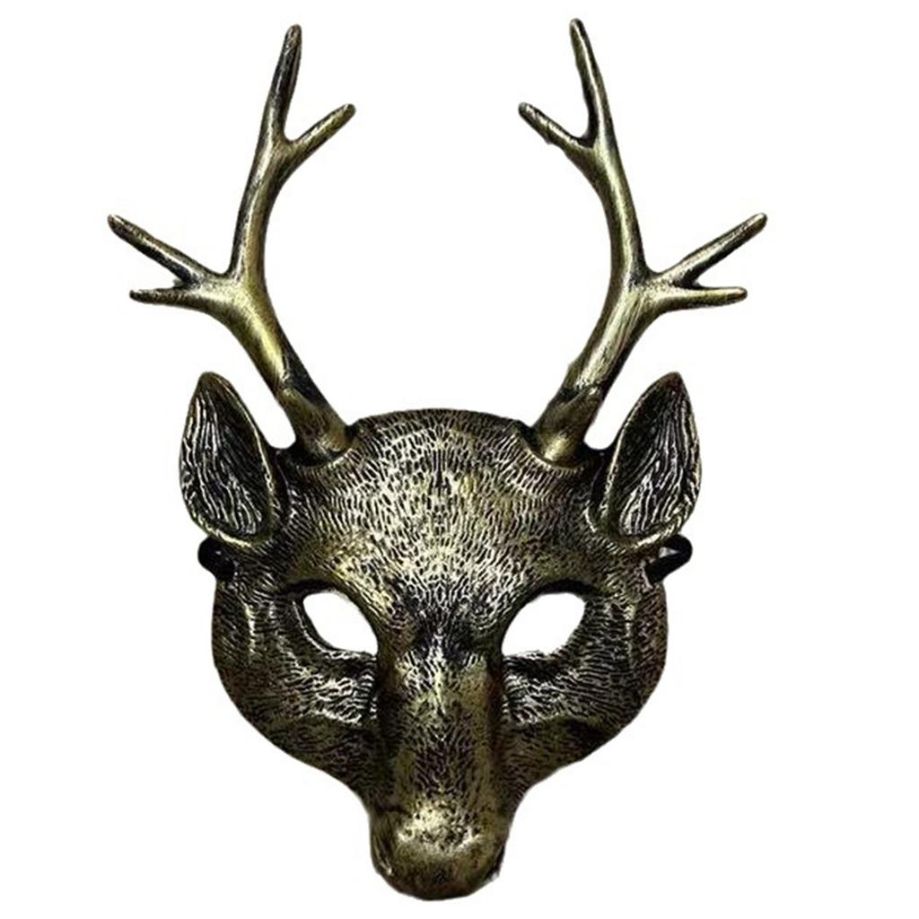 Deer Mask For Kids Adults Festival Party, Halloween Deer Cosplay Mask Deer Head Mask Halloween Deer Costume