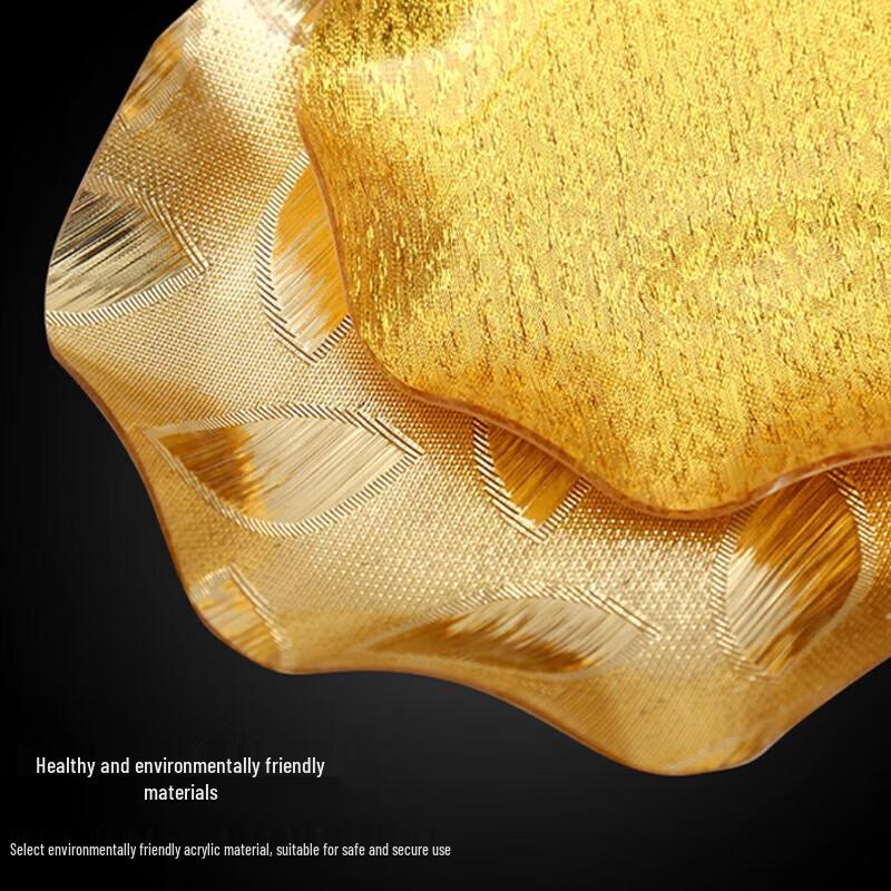 Huabeishi Золотой акриловый сервировочный поднос в европейском стиле