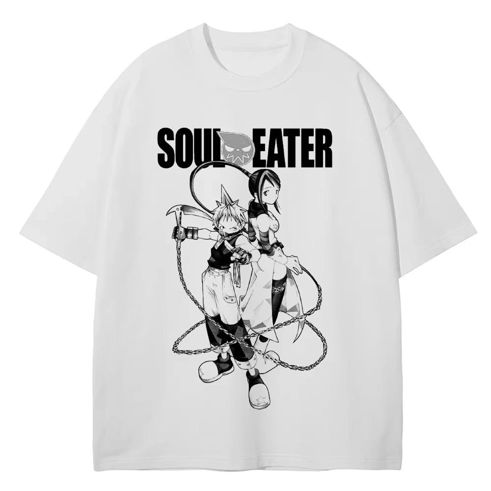 Новая манга Soul Eater Футболка МАКА АЛБАРН SOUL EATER Мужская Женская Одежда Высококачественный Хлопок Летняя Футболка с Коротким Рукавом Повседневная Модная