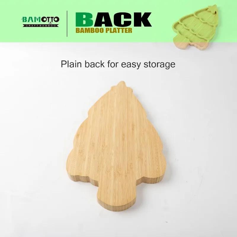 Хэллоуин настольное украшение бамбуковый поднос тыква летучая мышь рождественская елка поднос украшение на Хэллоуин для дома