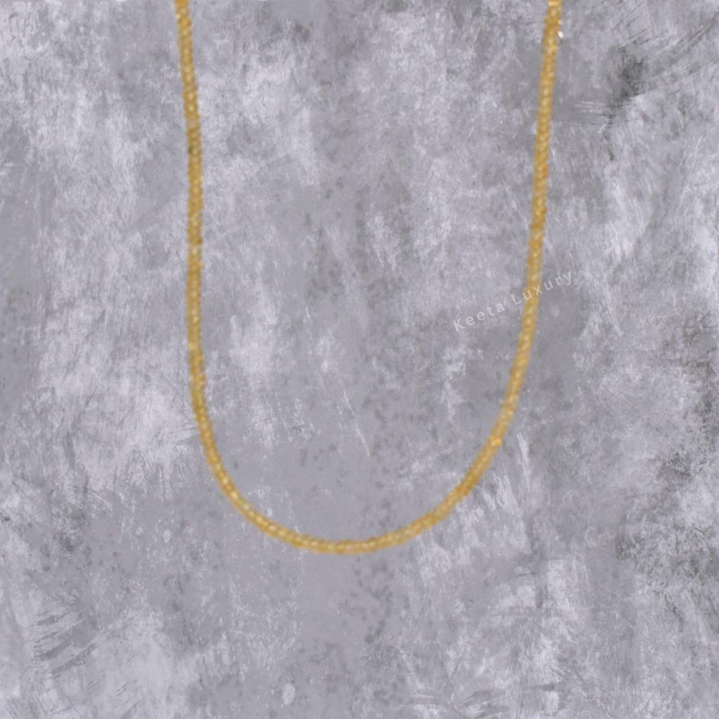 Natural Citrine beaded Necklace faceted beads jewelry For Women layering jewelry idea Healing Gemstone Necklace Unique Gifts For Her