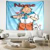 Custom Name The Adventures of Tintin Print Tapestry, Backdrop, Easy Setup, Ideal for Bedroom, Office & Living Room, with Aesthetic Wall Hanging Decor.