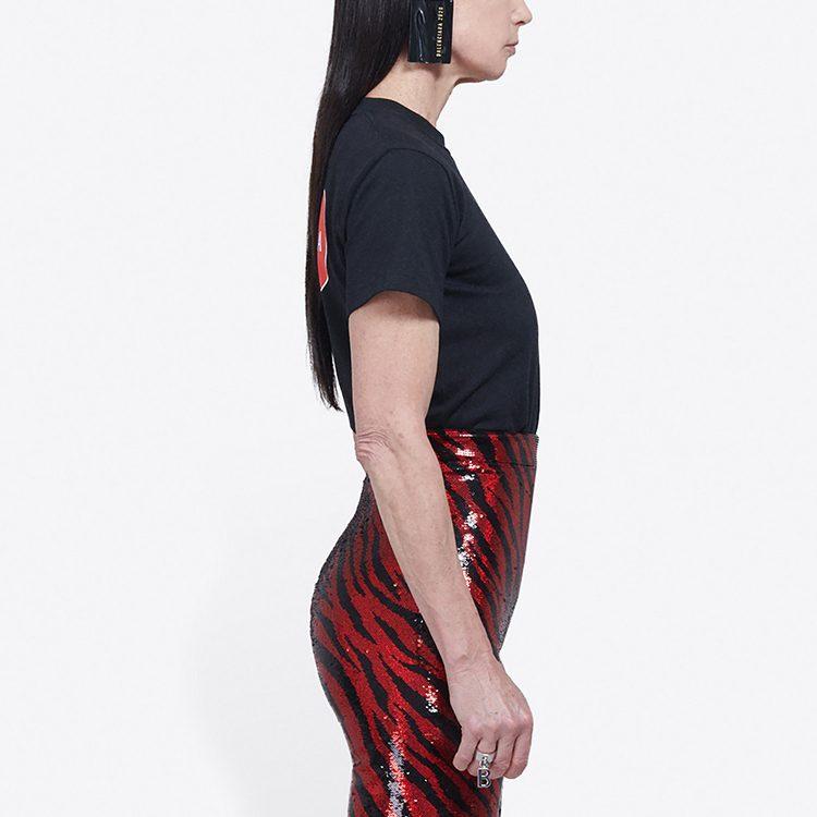 Balenciaga Футболка с логотипом кредитной карты 'Черный' 612964TIV791000