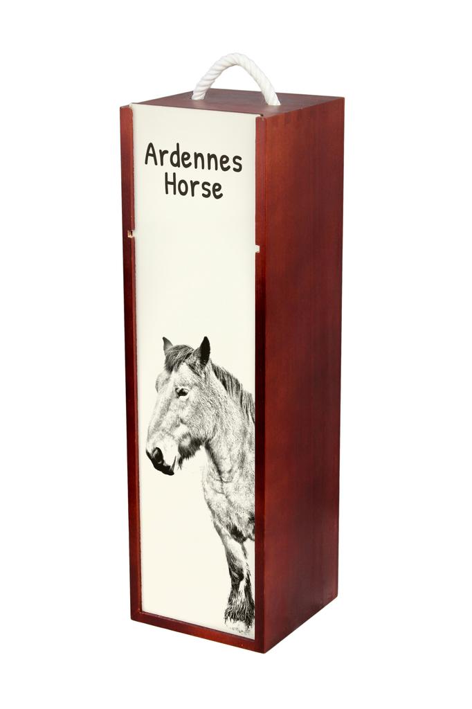 Ardennes Horse – Wine box with a horse, alcohol box with graphics | Art-Dog