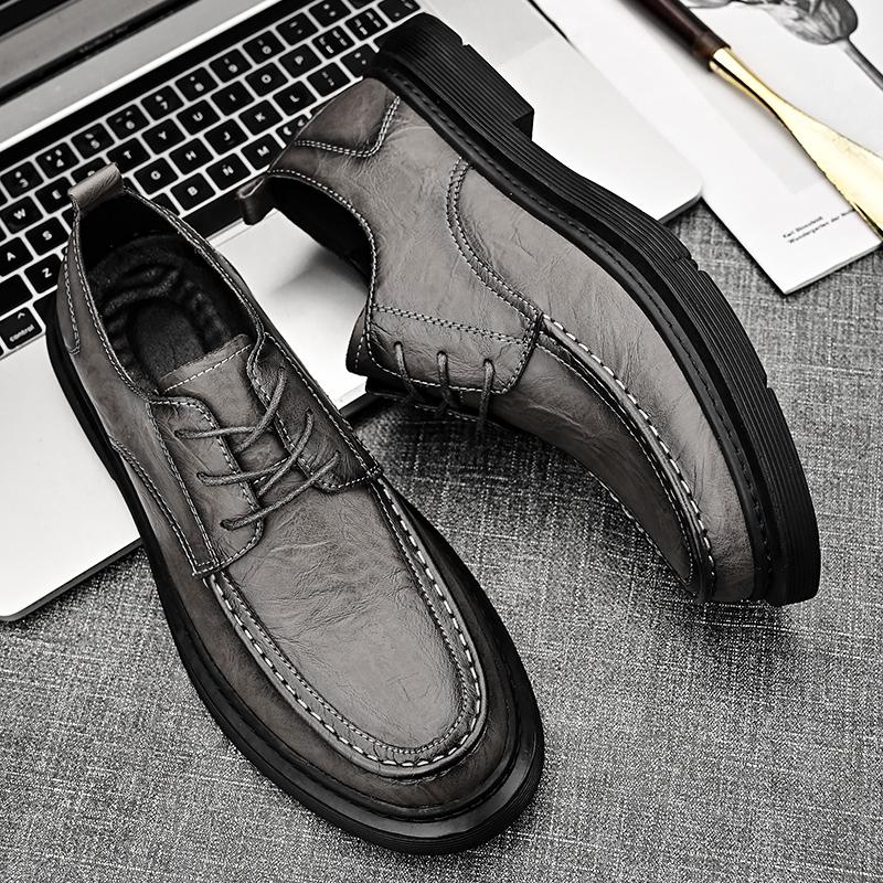 Мода Винтаж Стиль Мужские Повседневные Кроссовки Натуральная Кожа Мужские Оксфорды Туфли Новая Мода Удобная Деловая Обувь Официальная Обувь Для Вечеринок