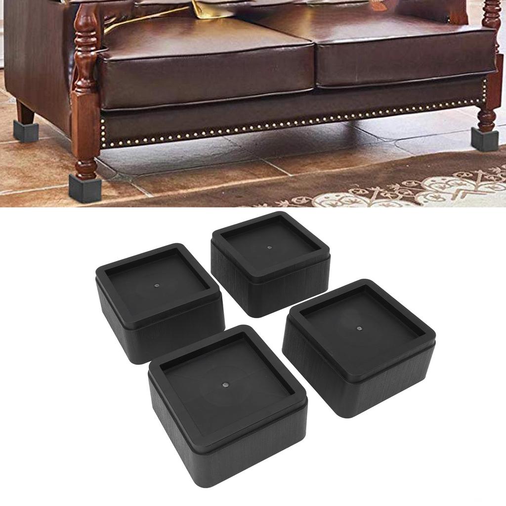 4-piece furniture riser, plastic riser pads, furniture riser by 2 inches for sofa, bed, table, robust and design for home and