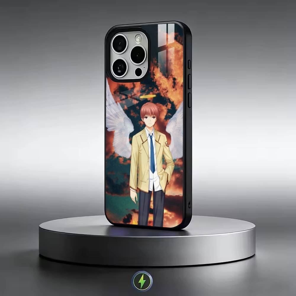 Чехол для телефона Angel Beats Аниме Для iPhone 17, 16, 15, 14, 13, 12, 11 Plus, Pro Магнитный Для Magsafe Беспроводной Зарядки
