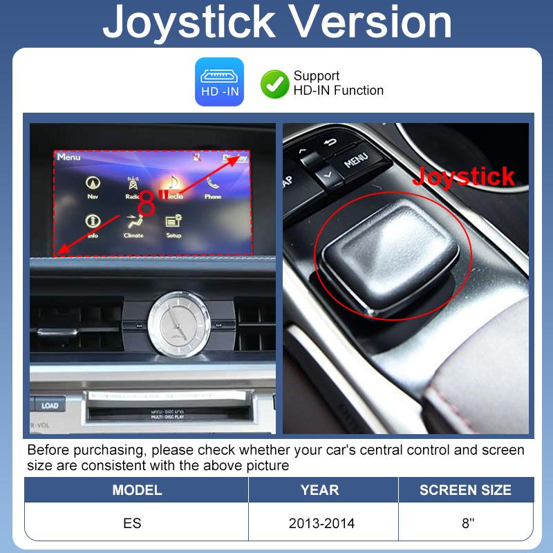 Wireless Portable CarPlay Android Auto Adapter USB/Bluetooth AirPlay MirrorLink Lexus ES 2013-2017 Voice Control (Siri/Google)
