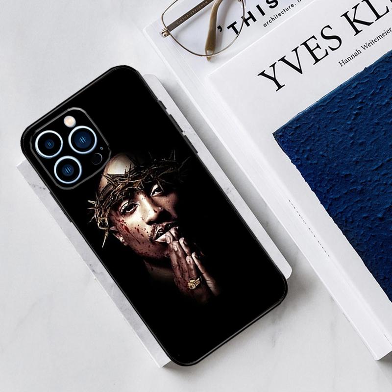 Rapper 2pac Singer Tupac Case For iPhone 17 Air 15 14 13 12 11 16 Pro Max Mini 15 16 Plus 16e Funda Silicone Cover