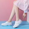 Nurse Shoes Women's Soft Sole Autumn and Winter Thick Sole Breathable Not Tired Feet Non-slip Comfortable Velcro White Shoes Velvet Cotton Shoes