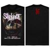 Slipknot 25-й Юбилейный Скелет Крысы Череп Двухсторонний Винтажный Футболка, Унисекс Nu-Metal Фан Уличная Одежда Футболка, 100% Хлопок Повседневная Футболка с Коротким Рукавом