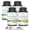 Vitamin C capsules, high content 1000mg, adult daily dietary supplement, nutritional supplement