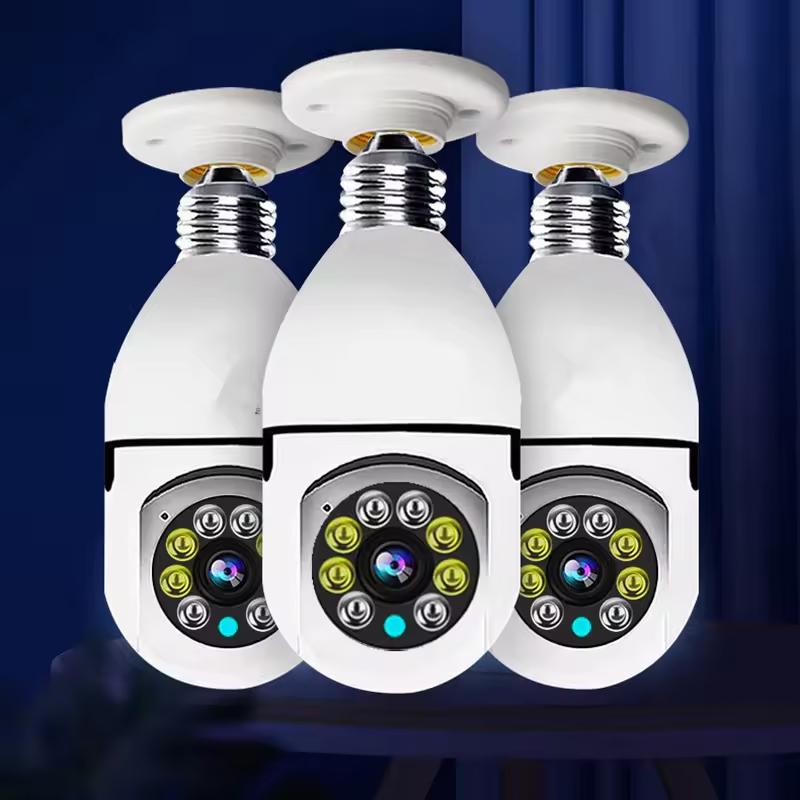 3MP E27 Bulb IP Camera 4G WiFi Indoor Security Cam - SmartLife APP AI Tracking Wireless Baby/Pet Monitor