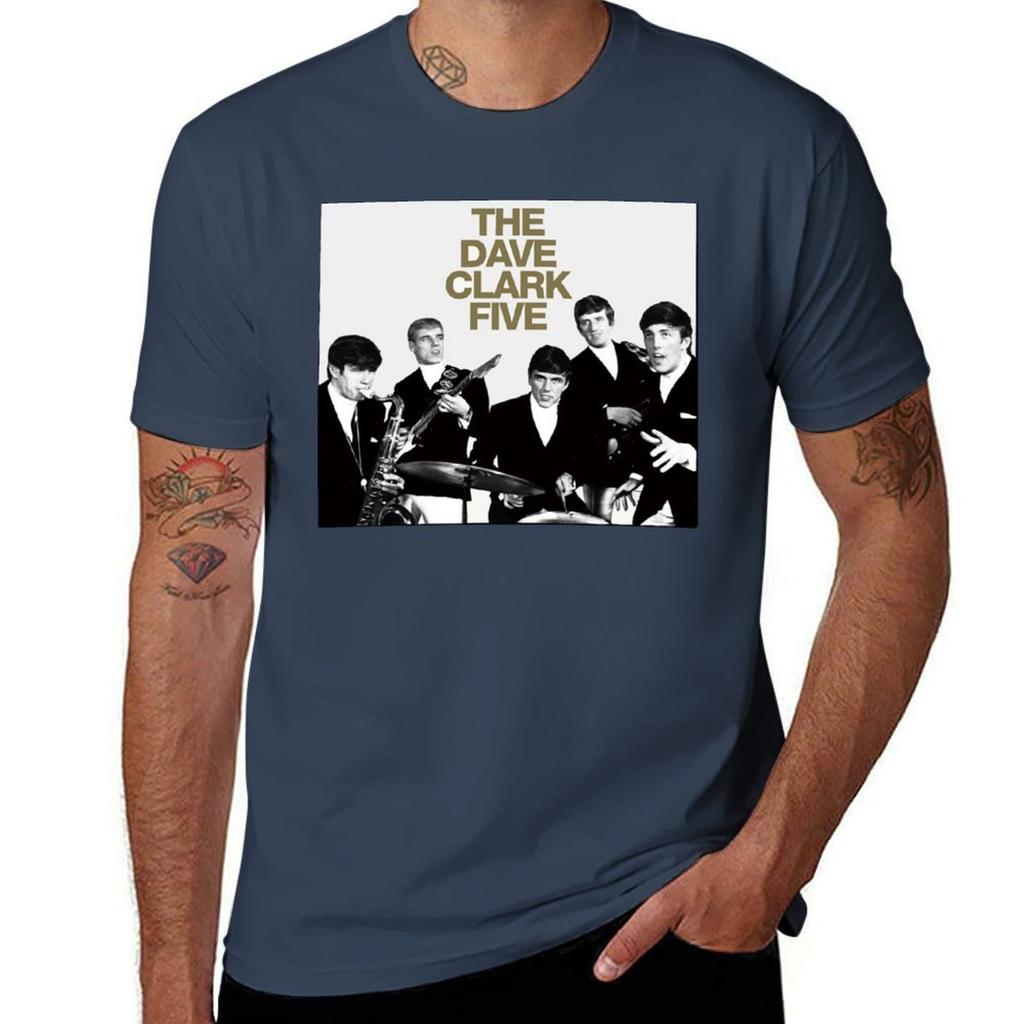 Футболка The Dave Clark Five Базовая Однотонная Повседневная Футболка