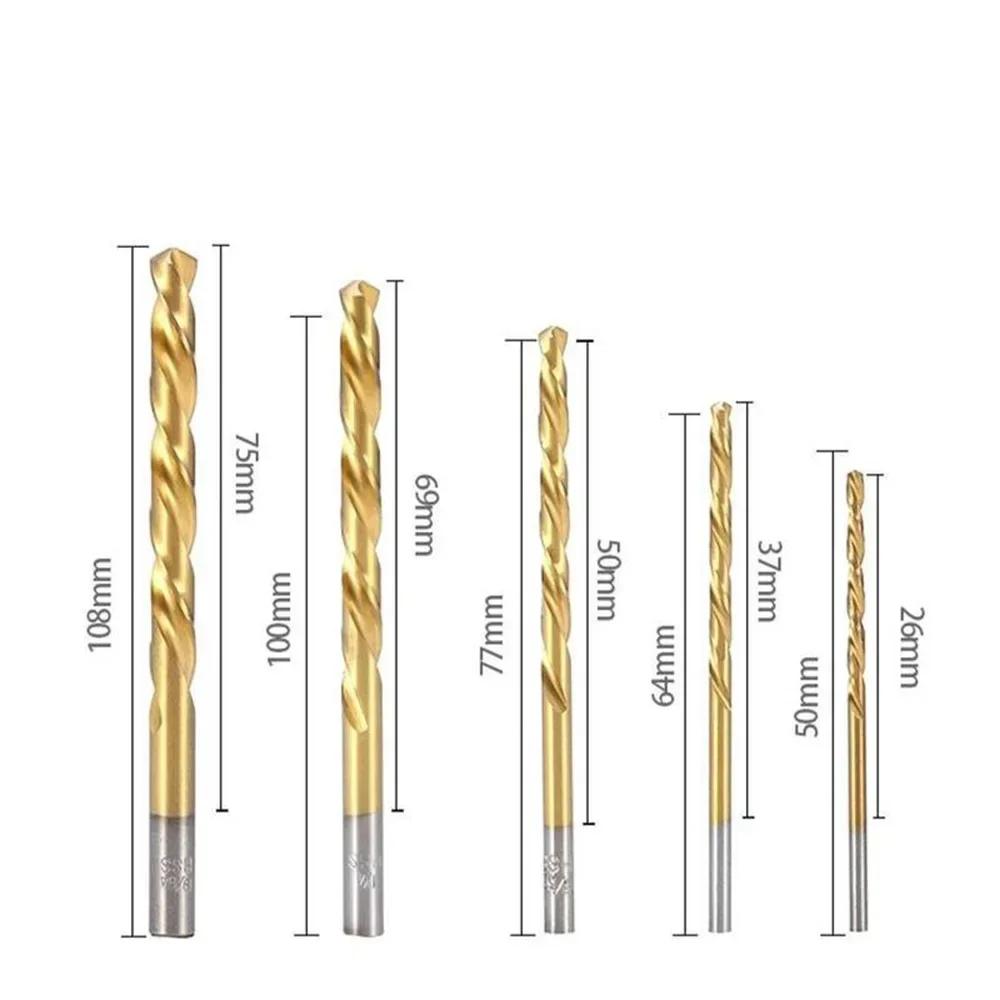 D5 Набор экстракторов болтов 10 шт. Кобальтовые сверла с левой резьбой Набор экстракторов со сверлами с металлическим кейсом Набор инструментов для удаления сломанных болтов