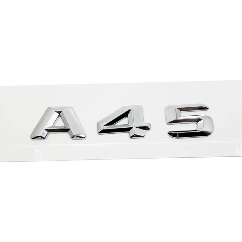 Alloy ABS Car Tailgate Sticker Badge for Mercedes Benz A Class A45 A63 A140 A160 A180 A200 A220 A250 A260 Rear Trunk Emblem AC1