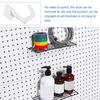 10Pcs Black/White/Grey Hole Board Hook J Shape Storage Rack Multifunctional Peg Board Hook  for Home