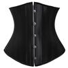 Бюстье и корсеты 24, корсет со стальными косточками, тренировочный корсет для талии, атласный корсет на шнуровке под грудью, парчовый корсет для похудения, формирователь тела