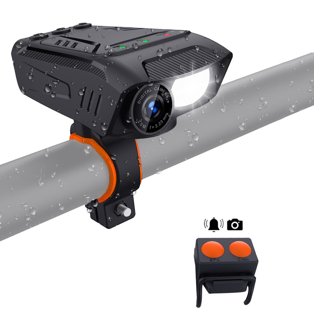 1080P 30FPS Multifunctional Cycling Camera Bicycle Camera Motorcycle Camera Rainproof with LED