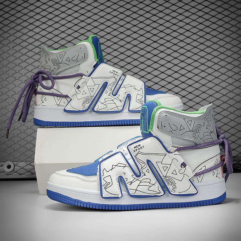 Мужские модные лоферы 2025: Дофаминовая мода Кроссовки хайтопы на толстой подошве, увеличивающие рост.