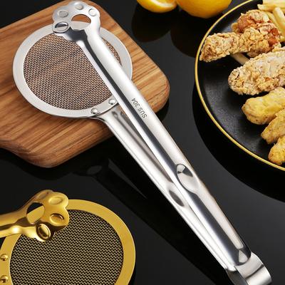 Фильтр с тонкой сеткой, фильтр для жарки масла, ложка, ковш, дуршлаг, зажим, скиммер, сливное сито для жареной пищи