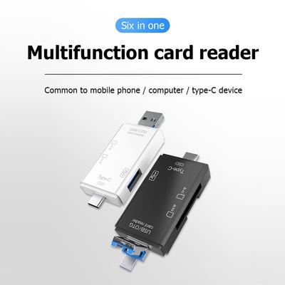 6-в-1 USB/Micro USB/Type C на SD TF Карту Адаптер 480 Мбит/с OTG Картридер USB 3.0 Картридер Памяти Аксессуары для Ноутбука ПК