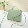 Cozy Up Embossed Small Square Bag Crossbody Bag, Fresh and Sweet Pearl Small Bag for Women