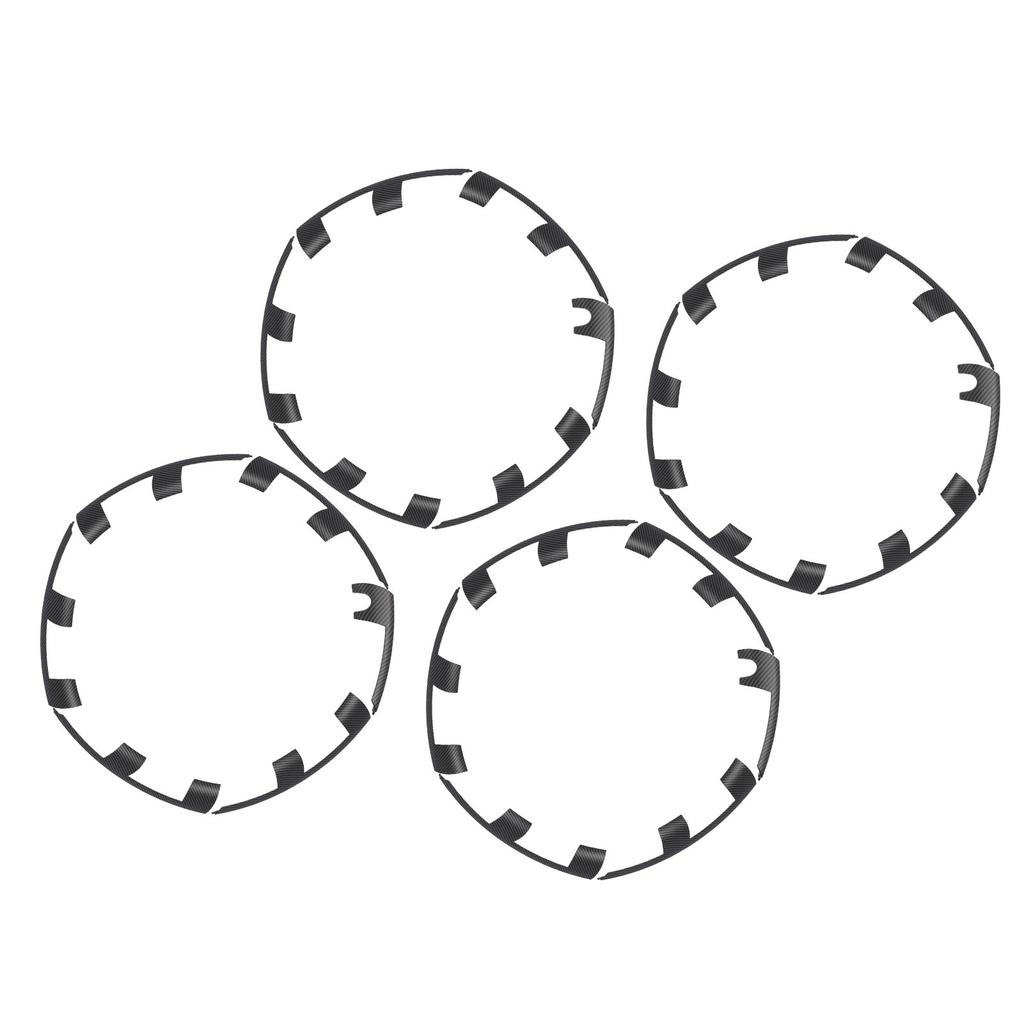 21 Inch Wheel Rim Protector Guard Scratch Resistant Hubcap Rim Patch Replacement for Performance