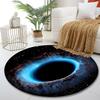Cosmic Black Hole Design Rug Print round rug, living room, bedroom, playroom carpet, non slip floor mat, gift