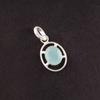 Aqua Chalcedony Gemstone 925 Sterling Silver Jewelry Handmade Designer Pendant PP-6-15