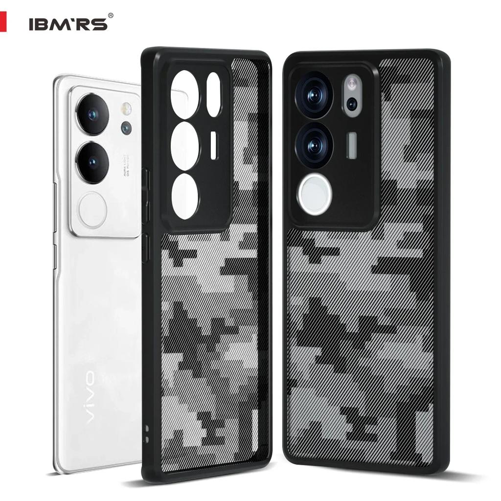 (Comes with Wrist strap)IBMRS for Vivo V29 Pro Case, Military-Grade Protection, Yellowing Resistant, Scratch-Resistant Back,Classic Series, Clear Camo