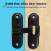 Barn Door Lock 90/180 Degree Flip Sliding Door Latch Punch Free Simple Installation Heavy-Duty Bar Gate Latch Safety Slide Door Lock