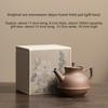 Оригинальный минеральный грубый керамический чайник ручной работы в стиле ваби-саби, старая каменная глина, китайский ретро, неглазурованный, одинарный чайник, чайный набор для кунг-фу