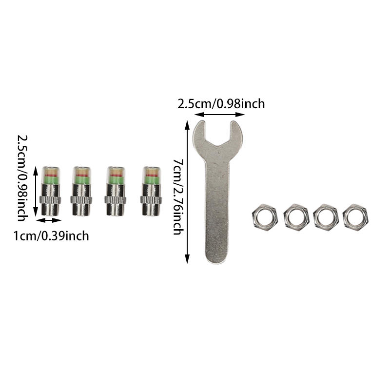 Generic Tire Pressure Monitor Valve Stem Caps Replace Parts High Performance 3 Color for Bicycles Cars Motorcycles