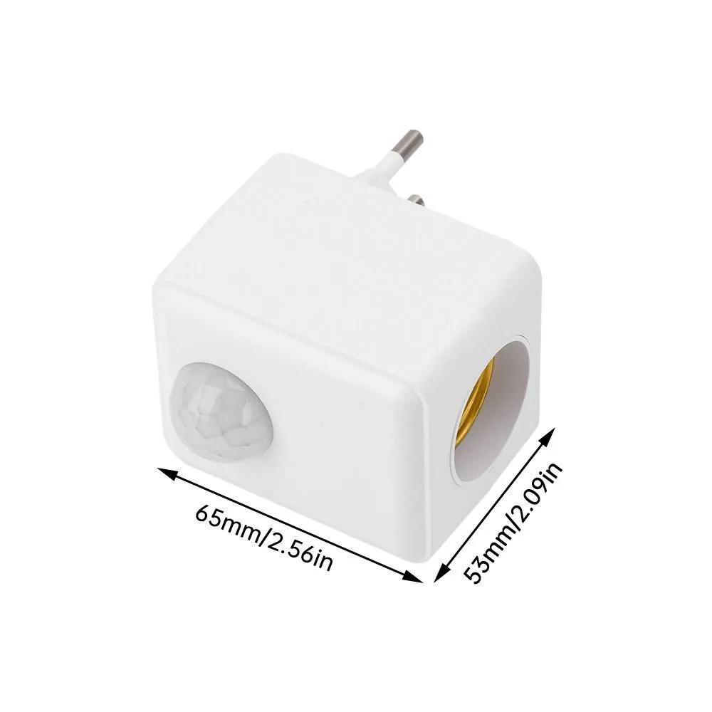 E27 EU Plug патрон лампы цоколь AC110-240V настенный светодиодный инфракрасный датчик держатель лампы E27 винтовой порт датчик головки лампы адаптер